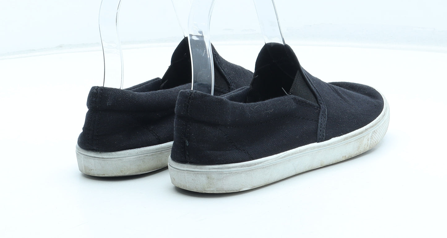 Primark Boys Black Polyester Slip On Casual UK 1