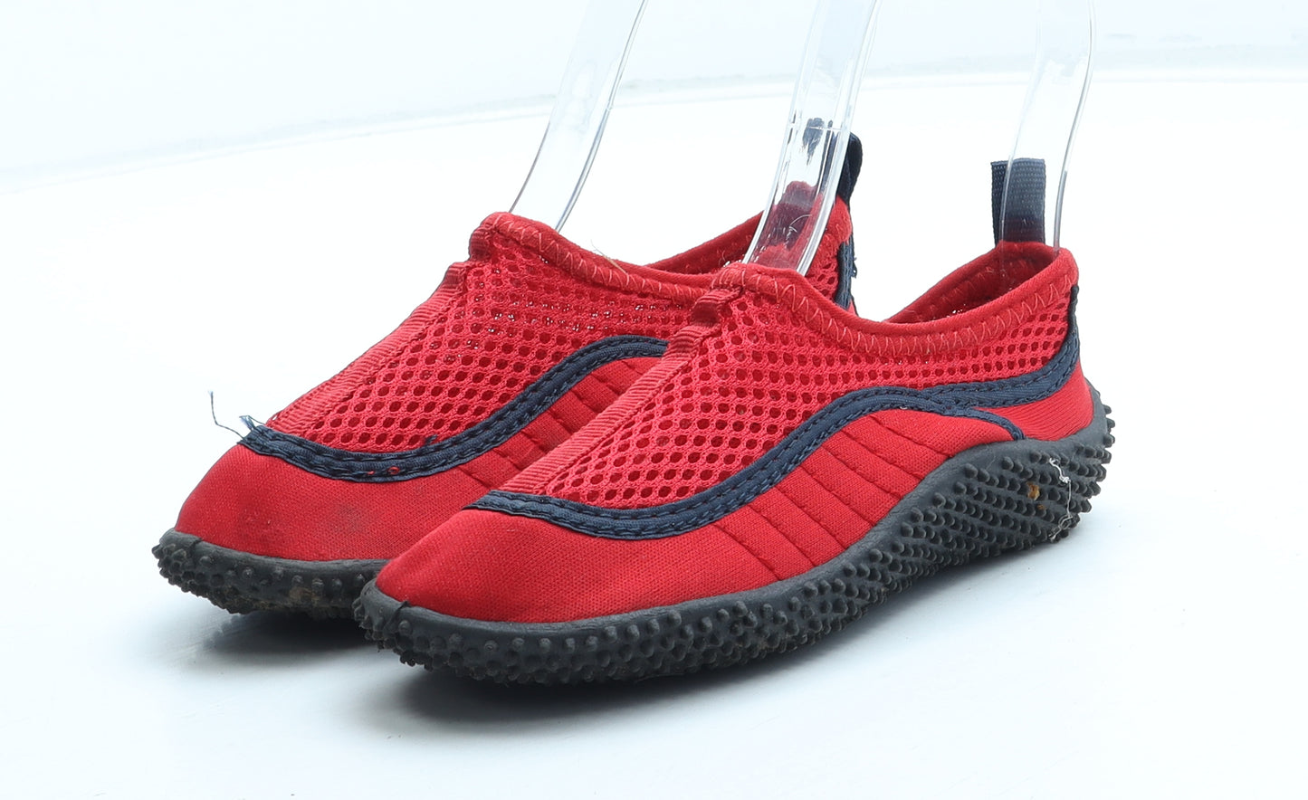 Mountain Warehouse Boys Red Polyester Slip On Casual UK 11 - Aqua Shoes