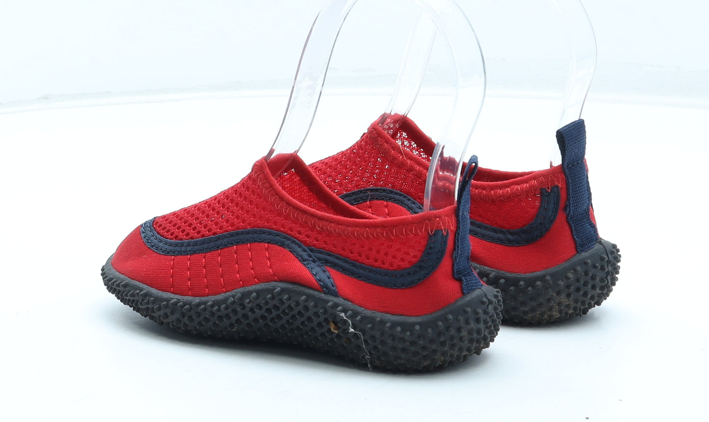 Mountain Warehouse Boys Red Polyester Slip On Casual UK 11 - Aqua Shoes