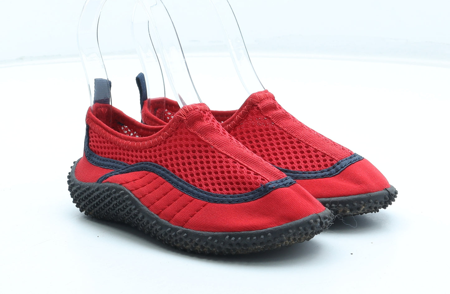 Mountain Warehouse Boys Red Polyester Slip On Casual UK 11 - Aqua Shoes