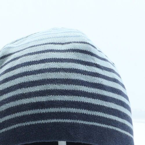 NEXT Boys Blue Striped Acrylic Beanie Size S - Size 7-10 Years