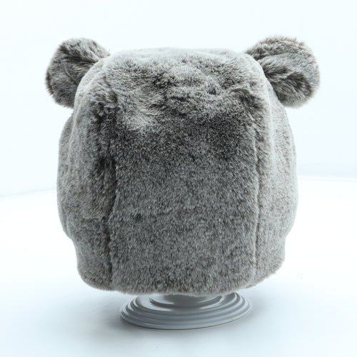 TU Girls Brown Polyester Winter Hat Size S - Size 1-2 Years