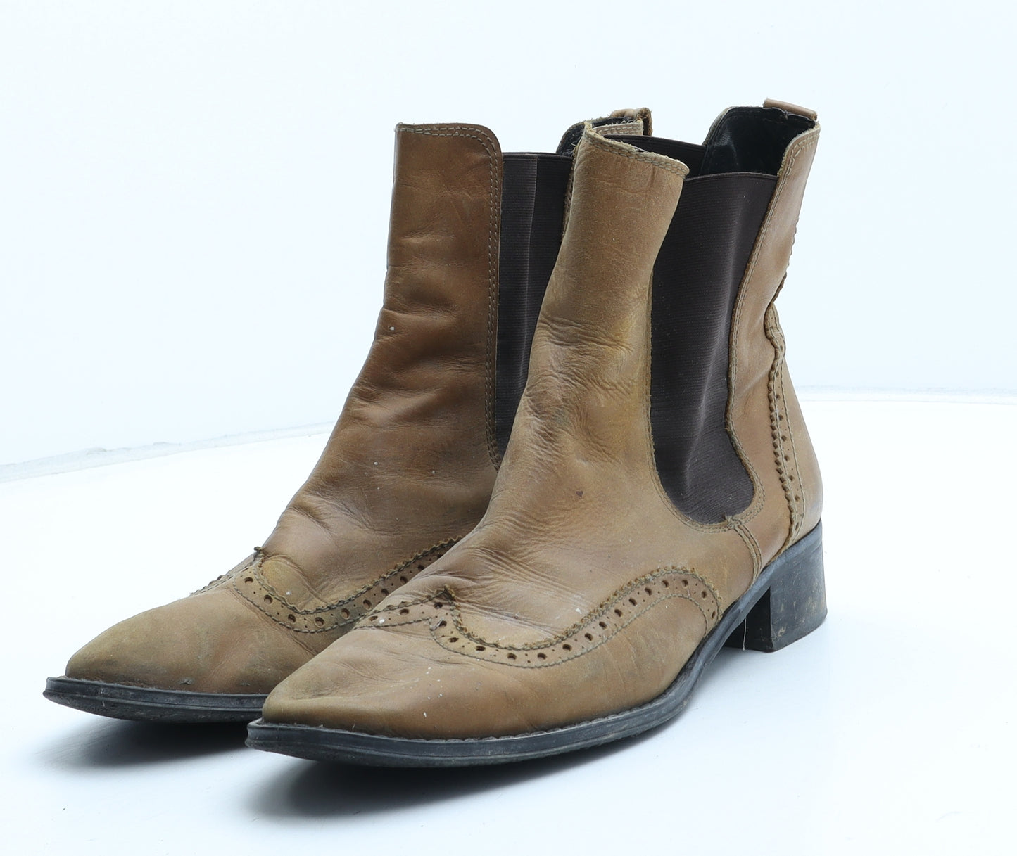Boden Womens Brown Leather Chelsea Boot UK