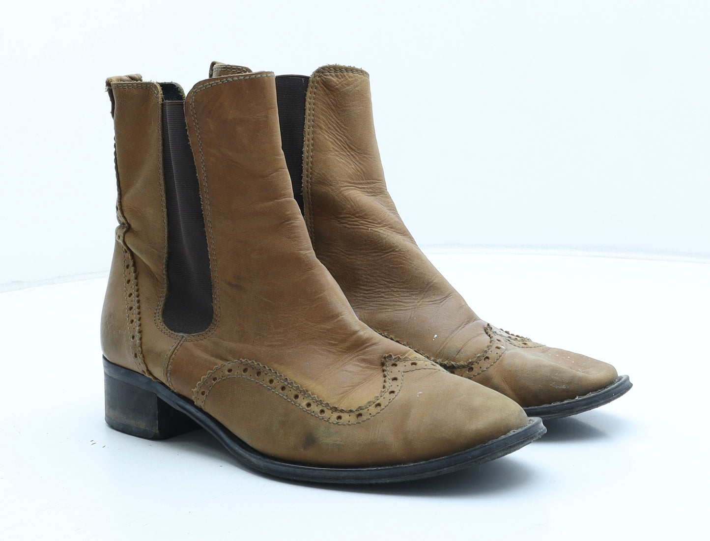 Boden Womens Brown Leather Chelsea Boot UK