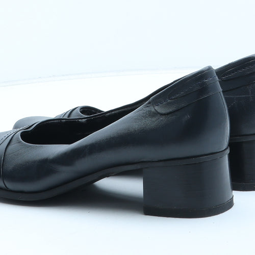 Clarks Womens Black Synthetic Court Heel UK