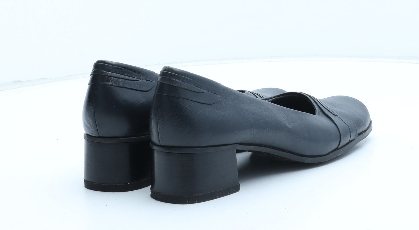 Clarks Womens Black Synthetic Court Heel UK