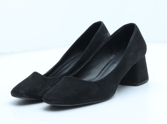 Preworn Womens Black Synthetic Court Heel UK