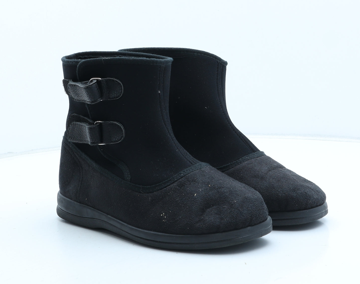 Cosyfeet Womens Black Synthetic Bootie Boot UK