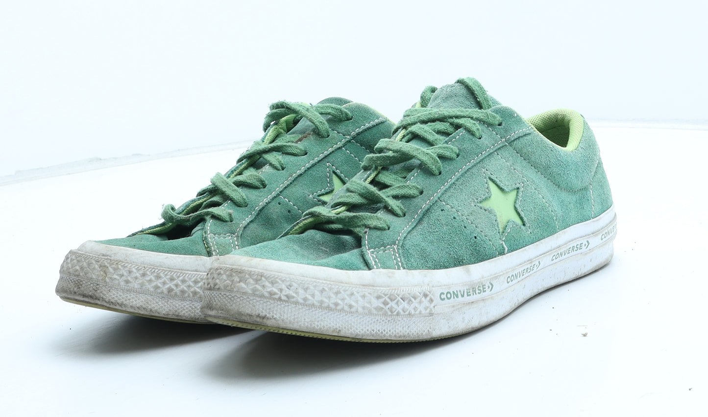 Converse Mens Green Suede Trainer UK 8
