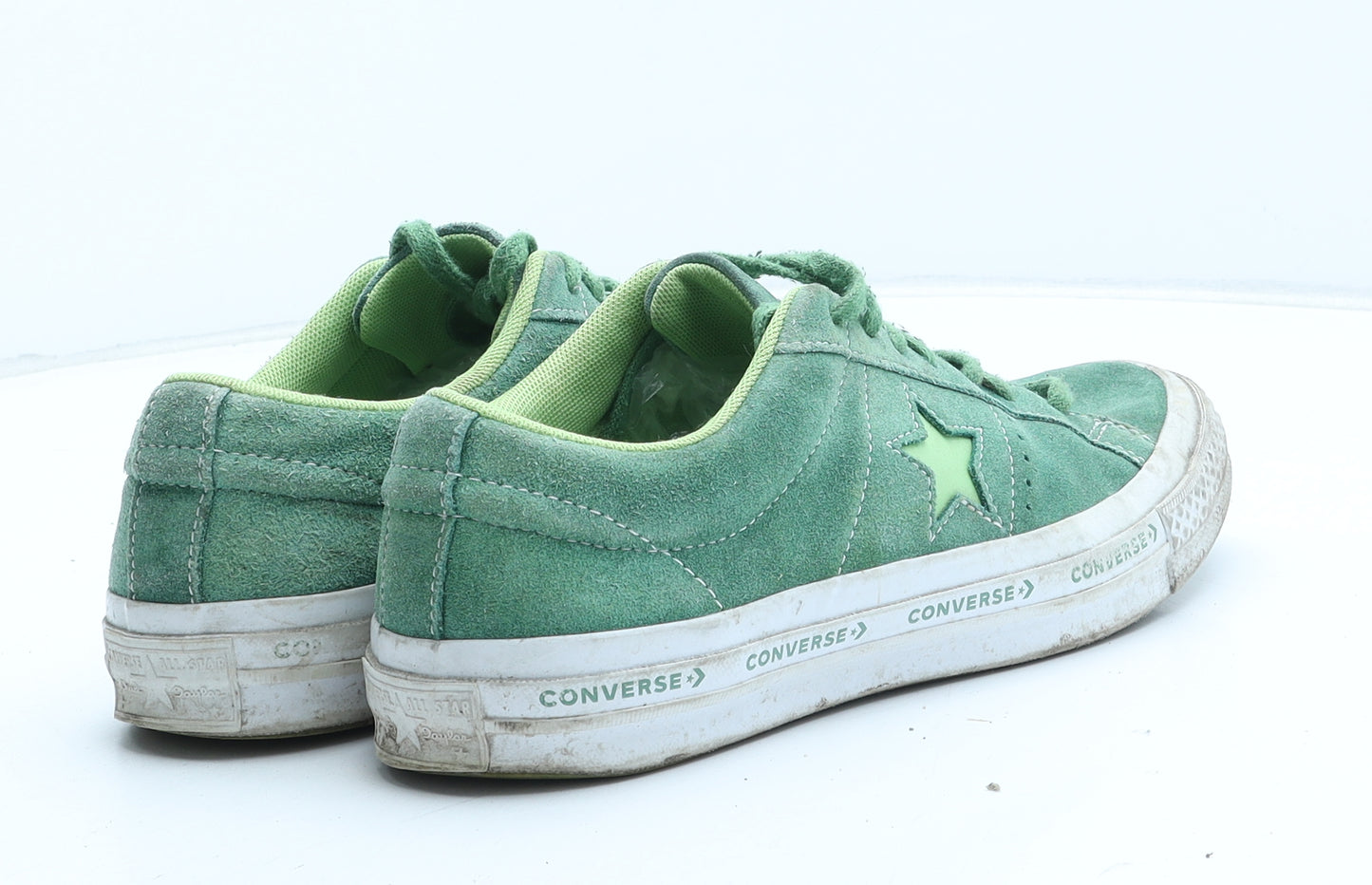 Converse Mens Green Suede Trainer UK 8