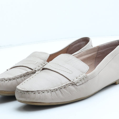 NEXT Womens Pink Leather Loafer Casual UK