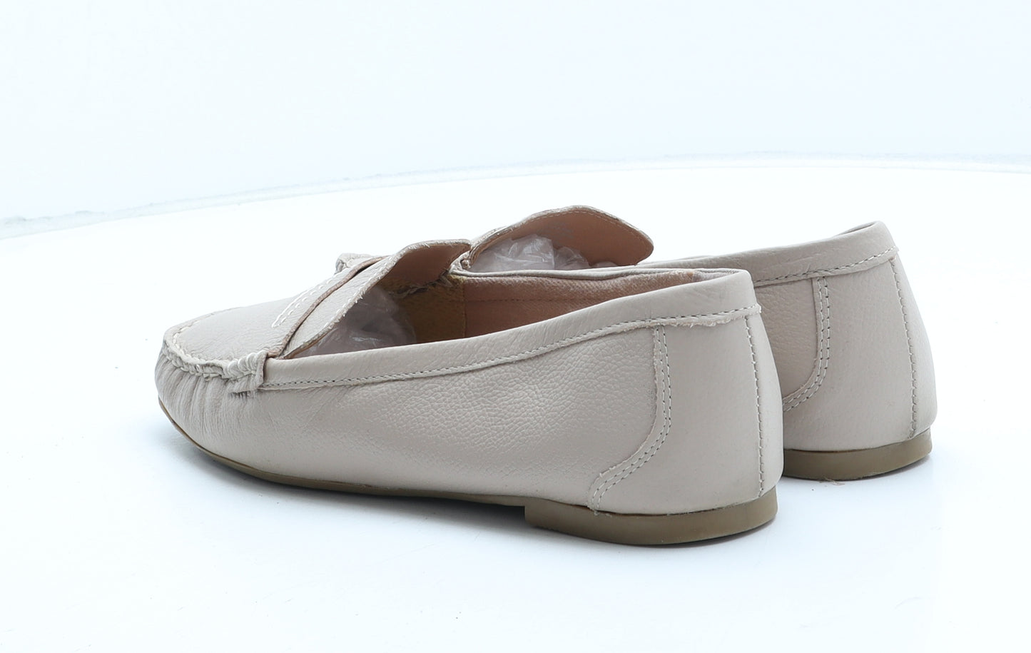 NEXT Womens Pink Leather Loafer Casual UK