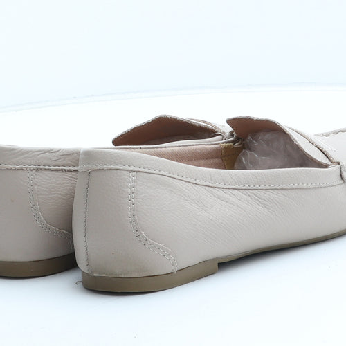 NEXT Womens Pink Leather Loafer Casual UK