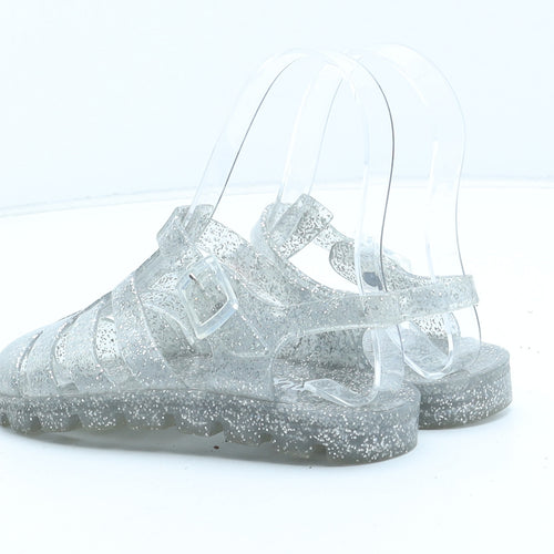 NEXT Girls Silver Synthetic Fisherman Sandal UK 11