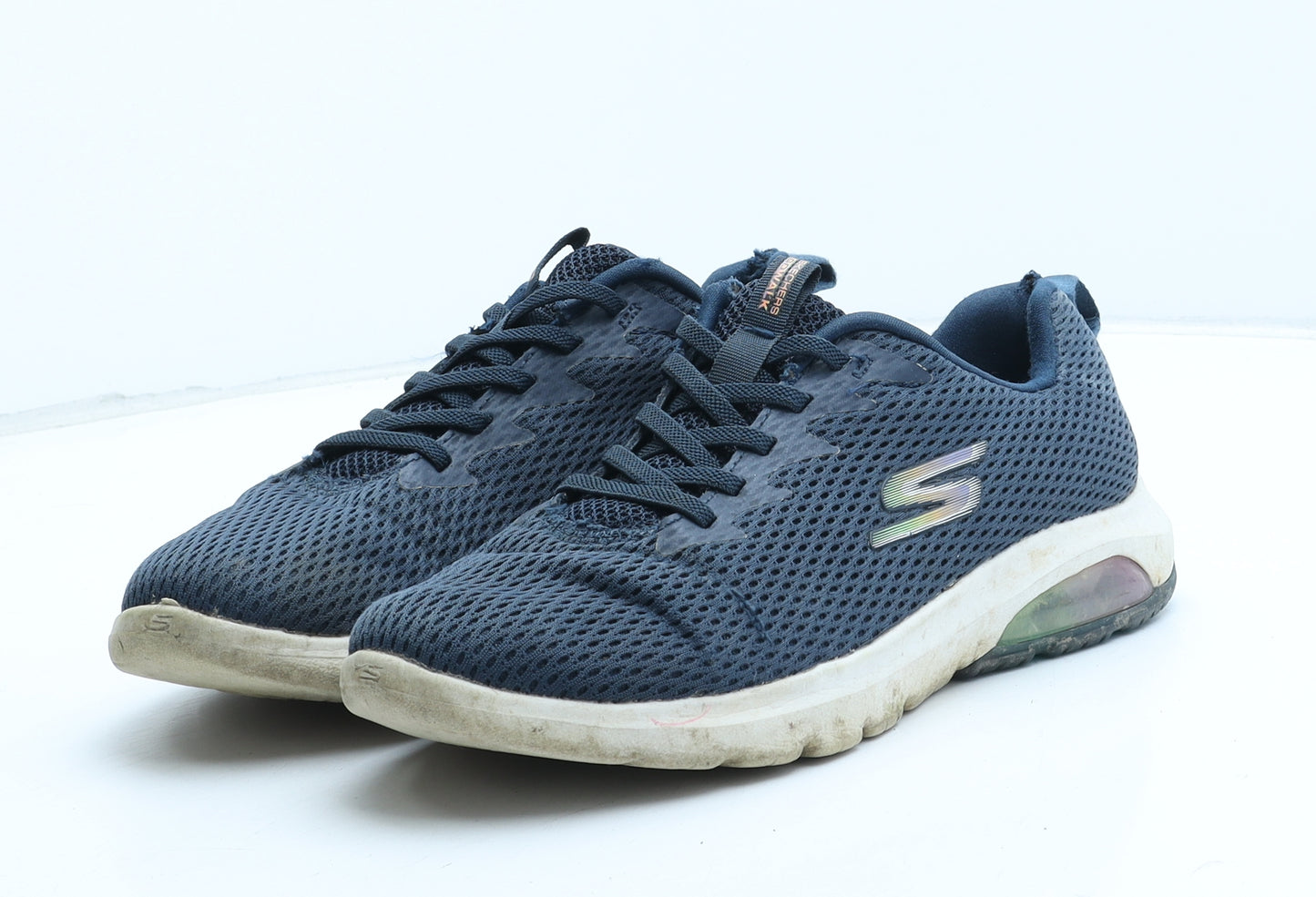 Skechers Womens Blue Synthetic Trainer UK
