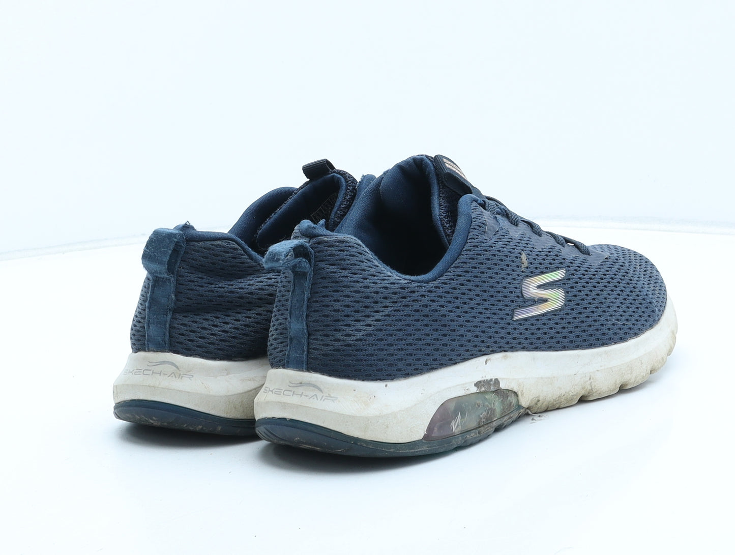 Skechers Womens Blue Synthetic Trainer UK