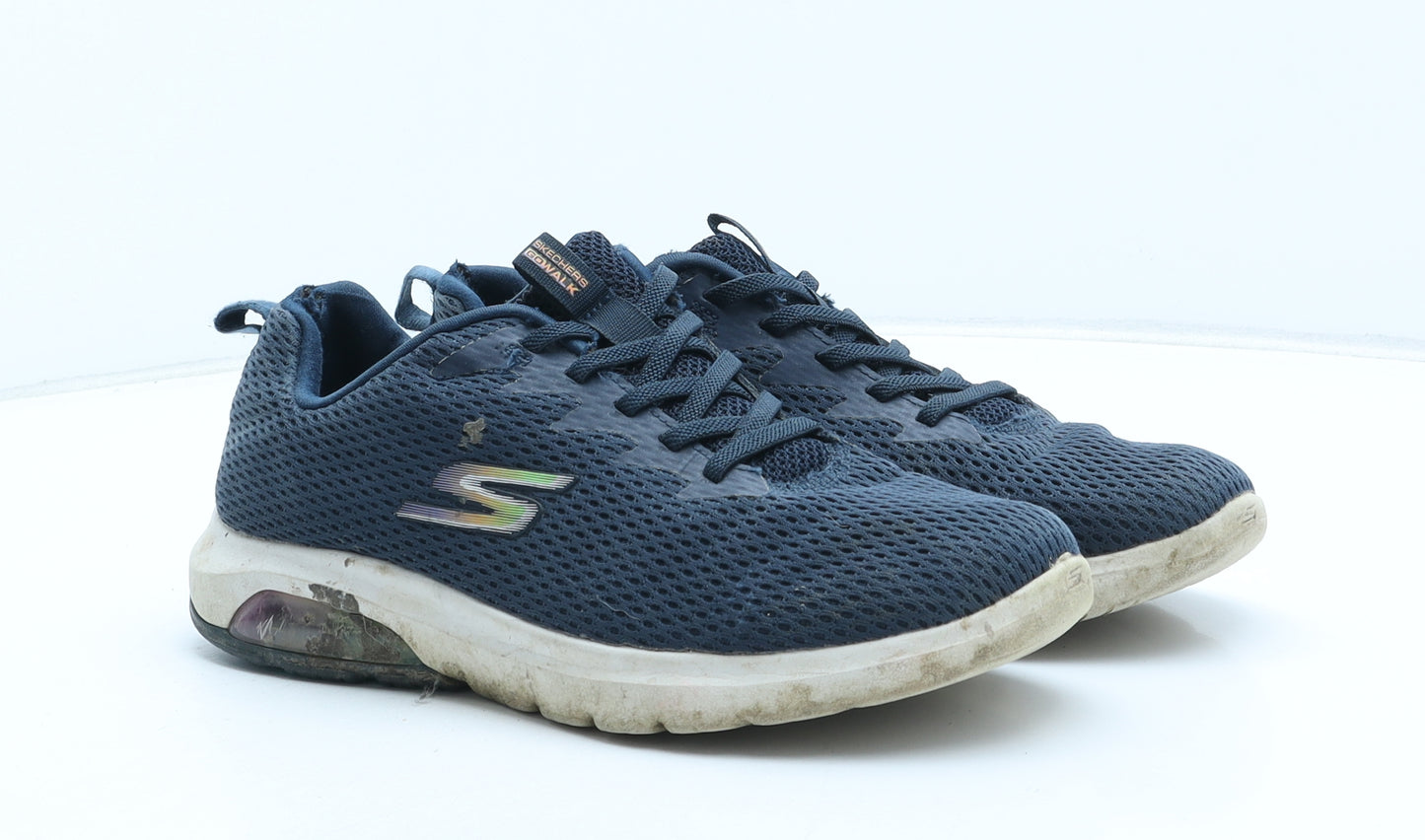 Skechers Womens Blue Synthetic Trainer UK