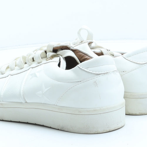 River Island Womens White Synthetic Trainer UK