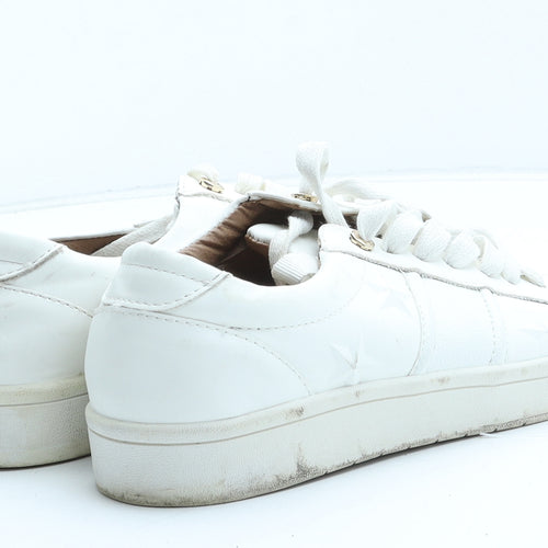 River Island Womens White Synthetic Trainer UK