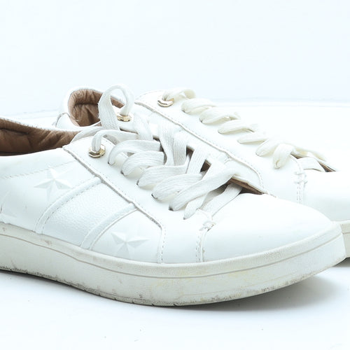 River Island Womens White Synthetic Trainer UK
