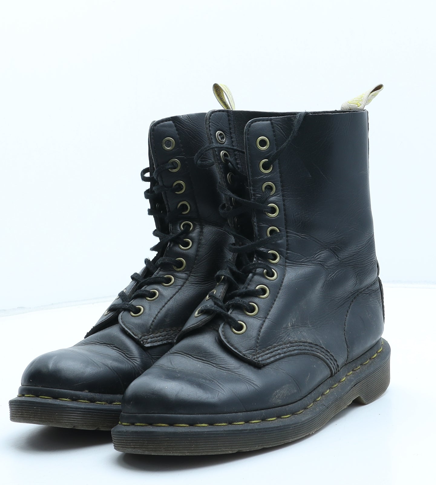 Dr. Martens Womens Black Leather Biker Boot UK