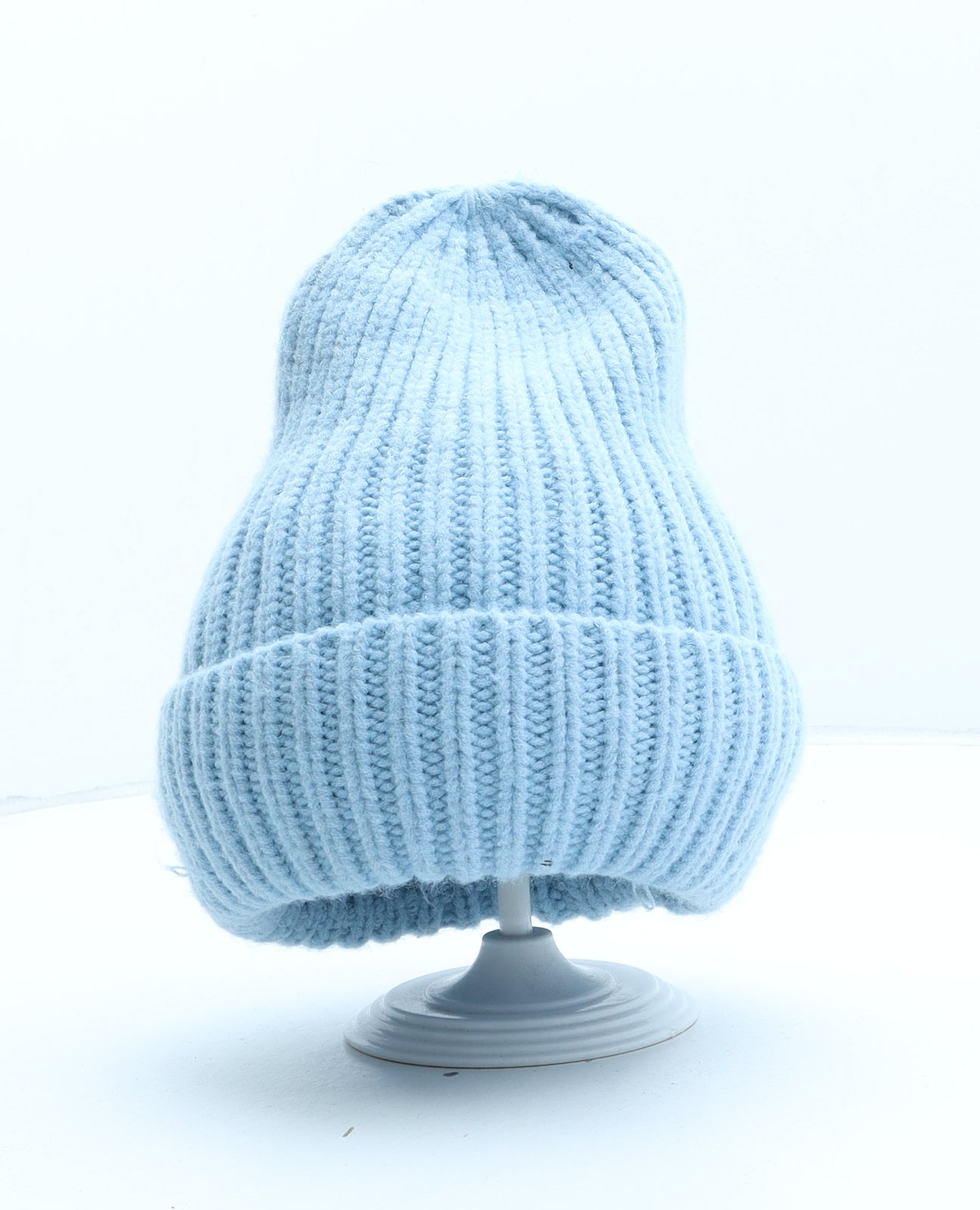 Primark Womens Blue Acrylic Beanie One Size