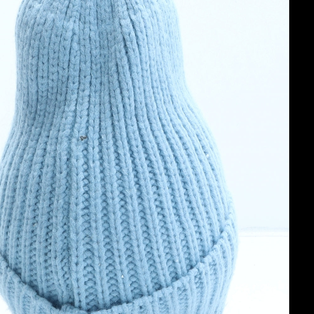 Primark Womens Blue Acrylic Beanie One Size