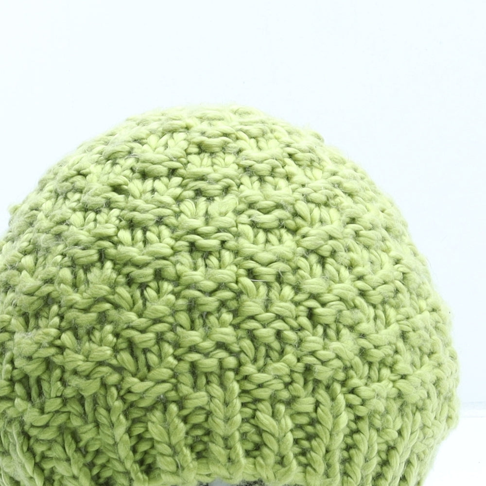 F&F Womens Green Acrylic Beanie One Size