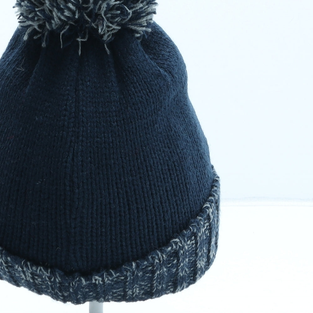 Trespass Boys Blue Acrylic Bobble Hat One Size - UK Size 5-7 Years