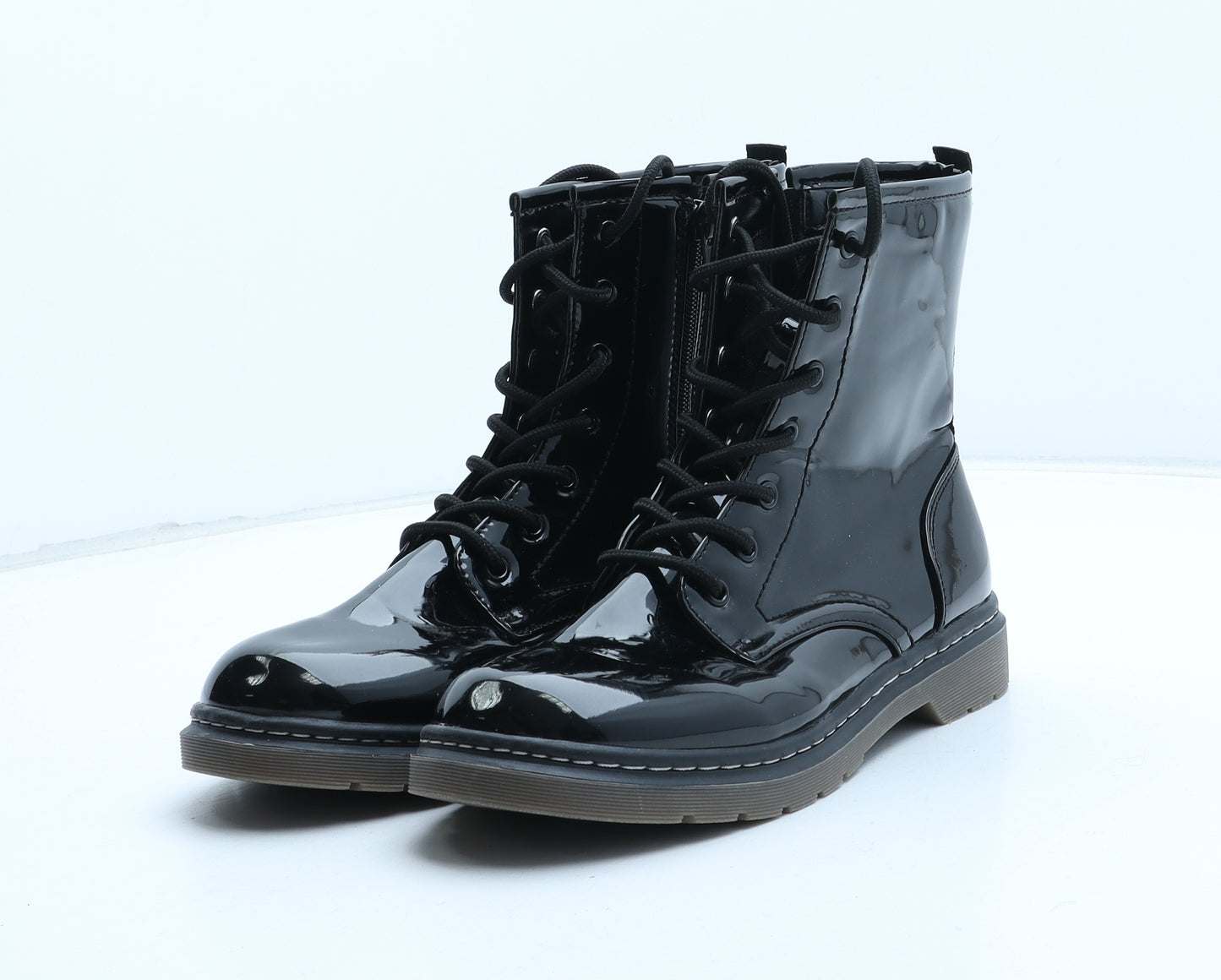 Dunnes Stores Womens Black Synthetic Biker Boot UK