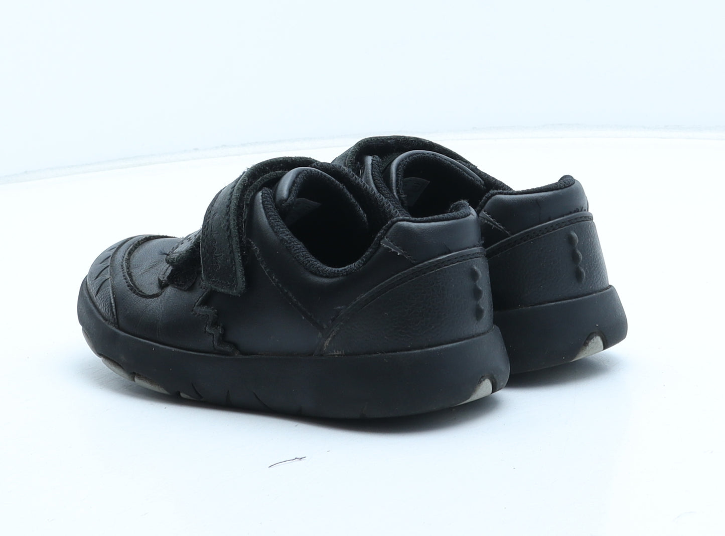 Clarks Boys Black Synthetic Trainer UK 11.5