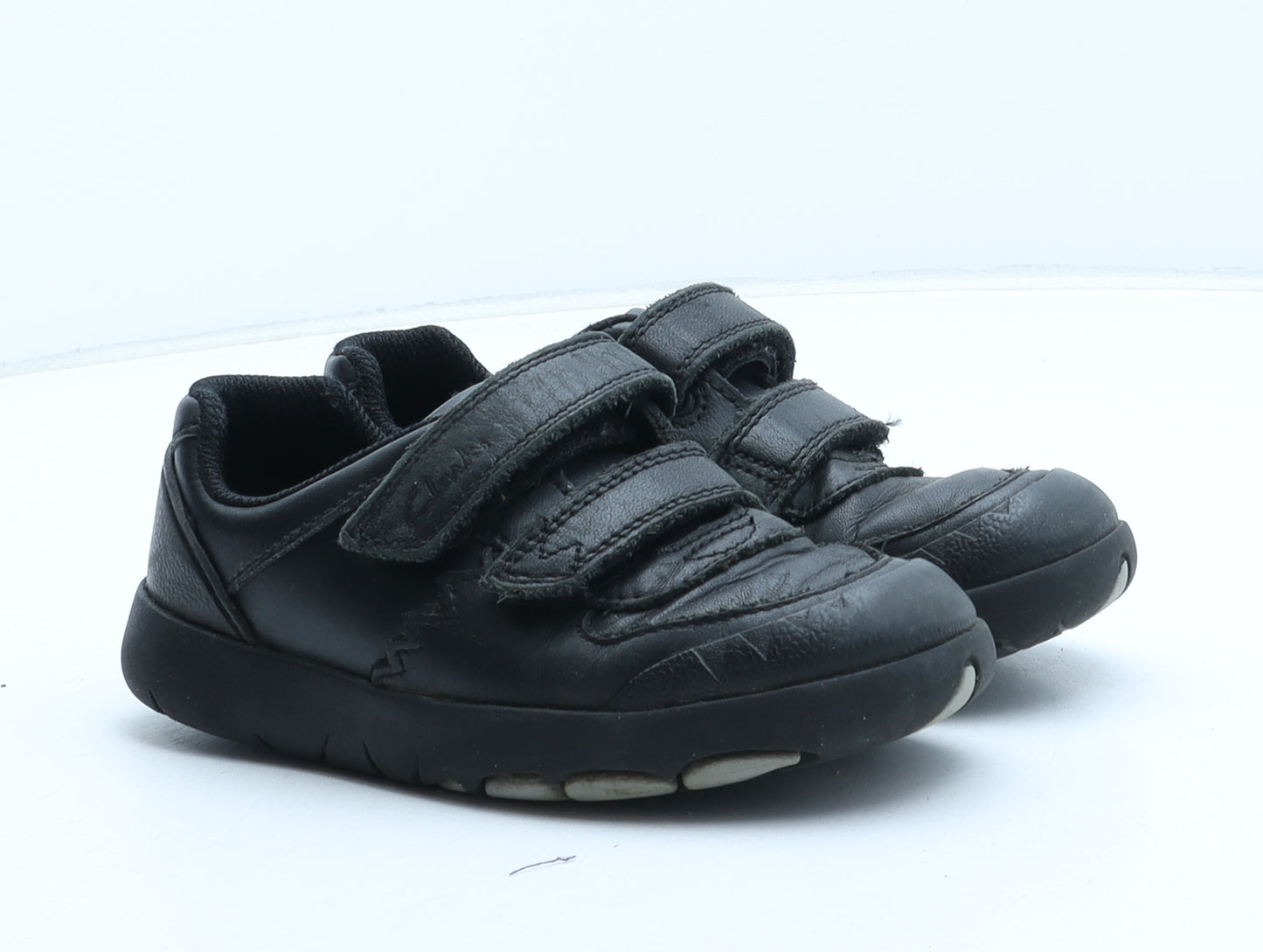 Clarks Boys Black Synthetic Trainer UK 11.5