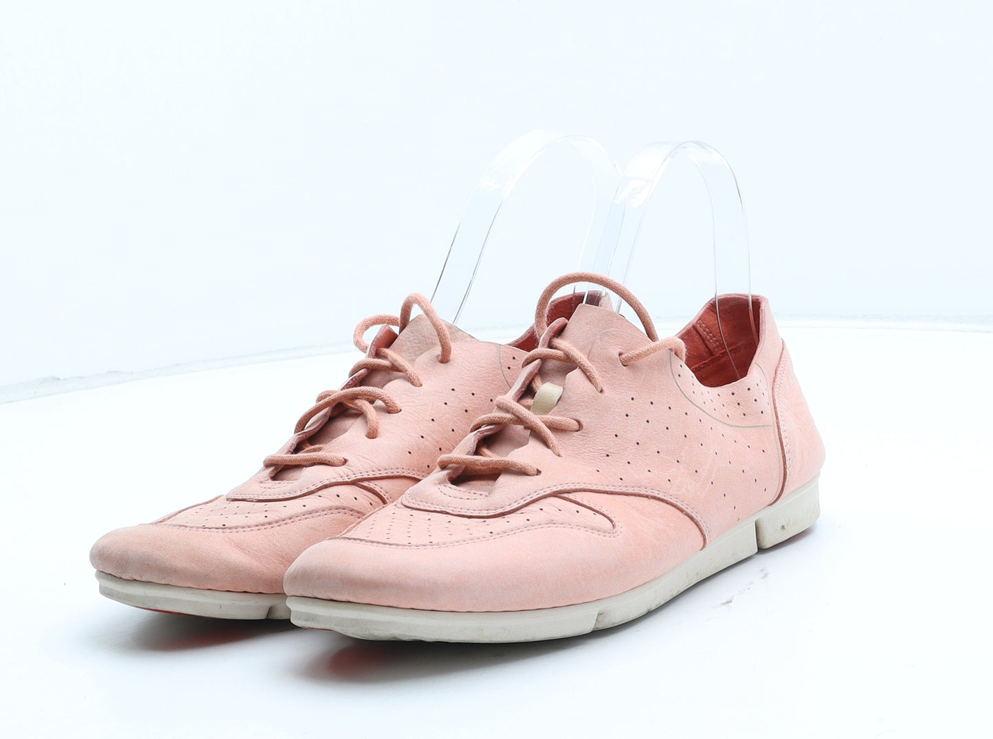 Clarks Womens Pink Synthetic Trainer UK