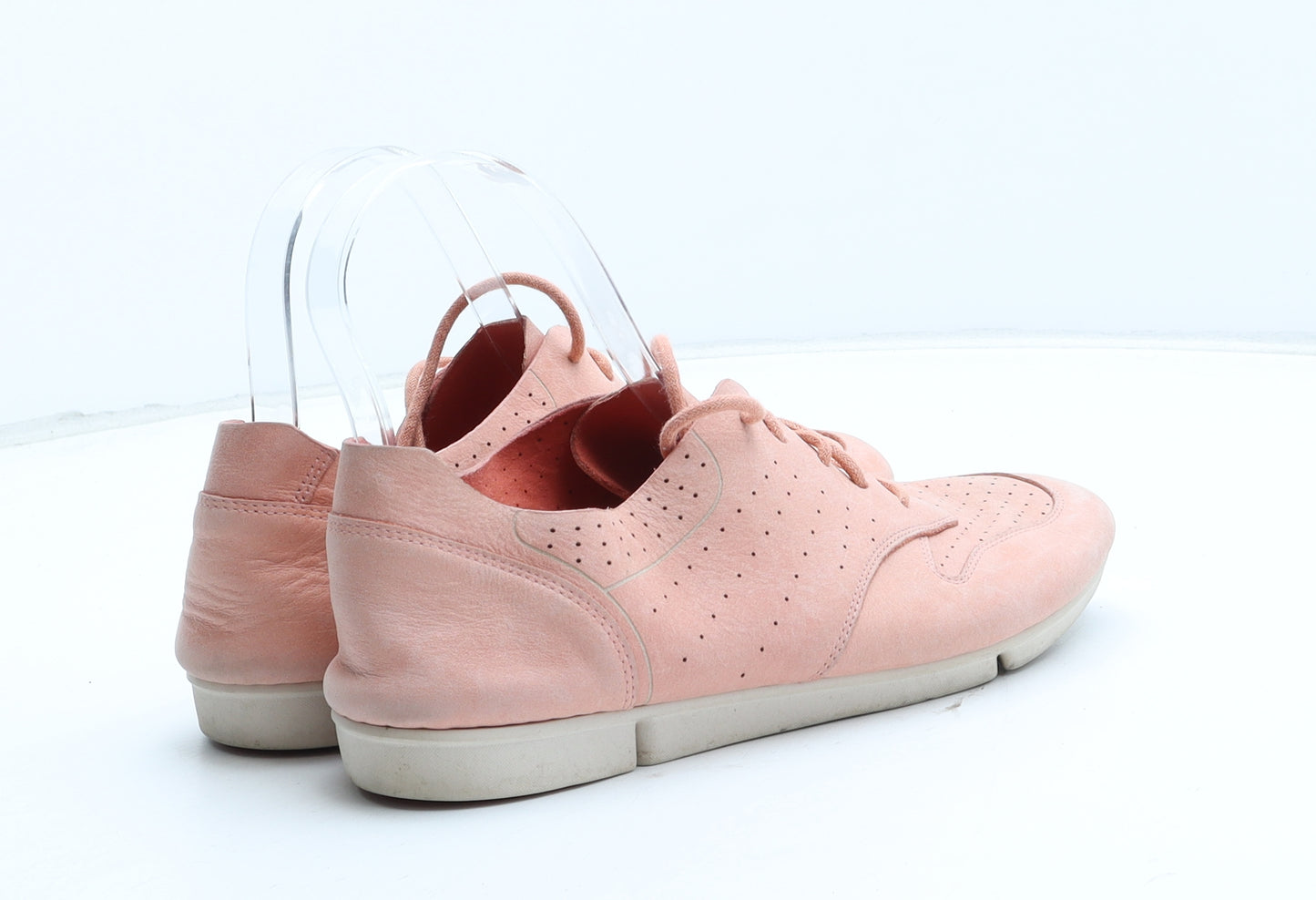 Clarks Womens Pink Synthetic Trainer UK
