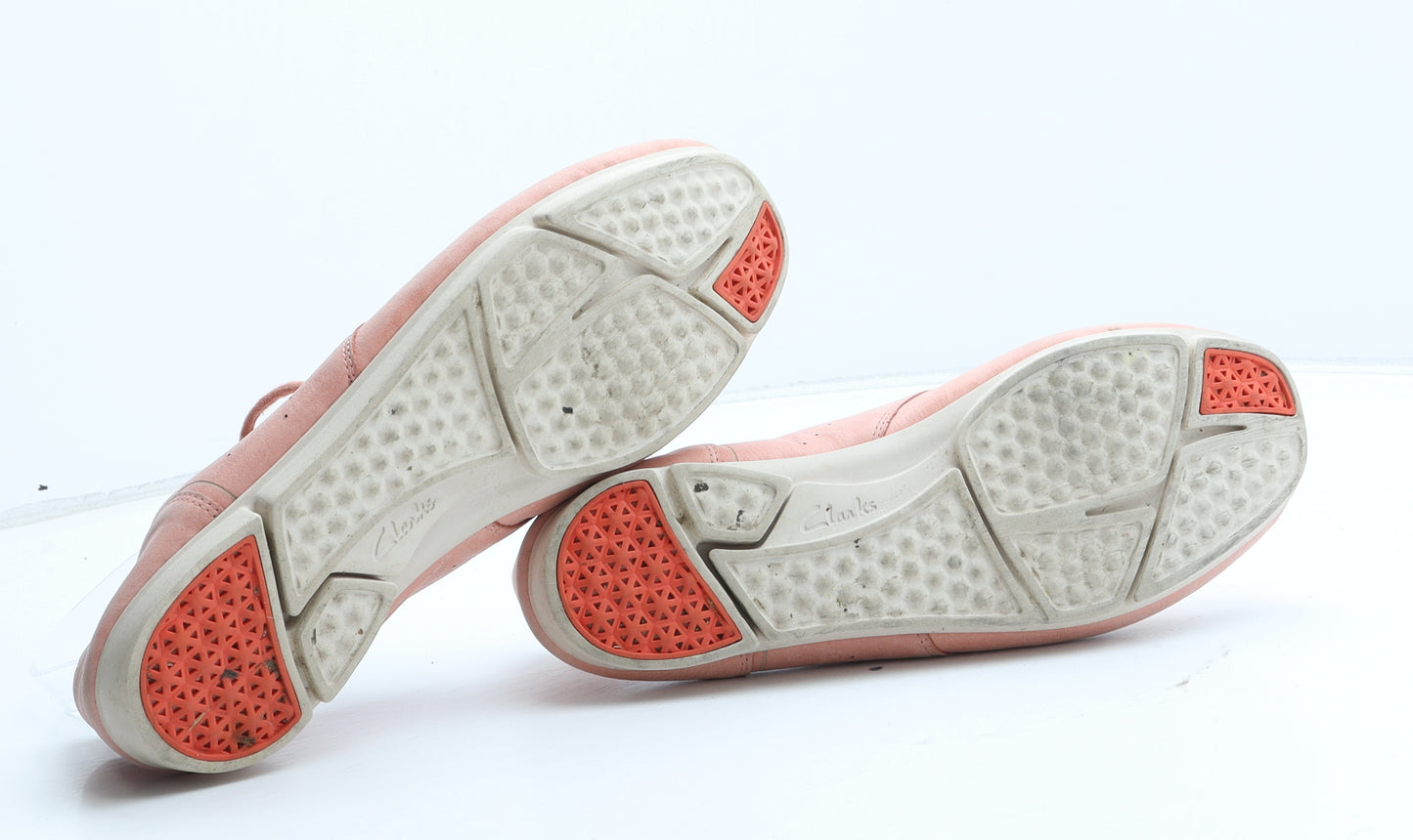 Clarks Womens Pink Synthetic Trainer UK