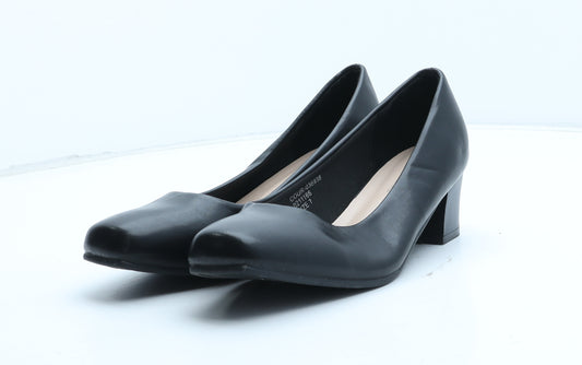 Preworn Womens Black Synthetic Court Heel UK