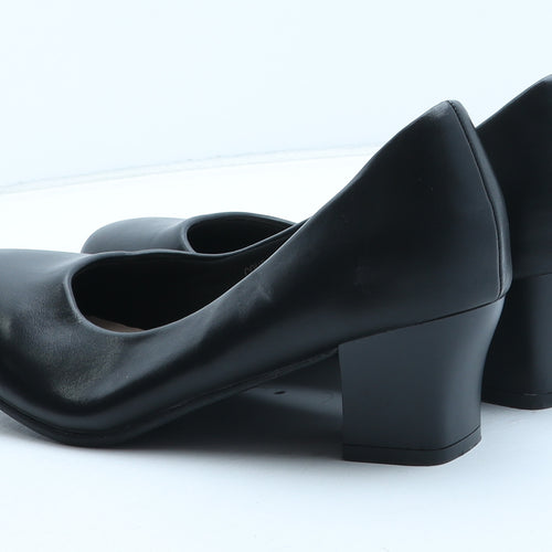 Preworn Womens Black Synthetic Court Heel UK