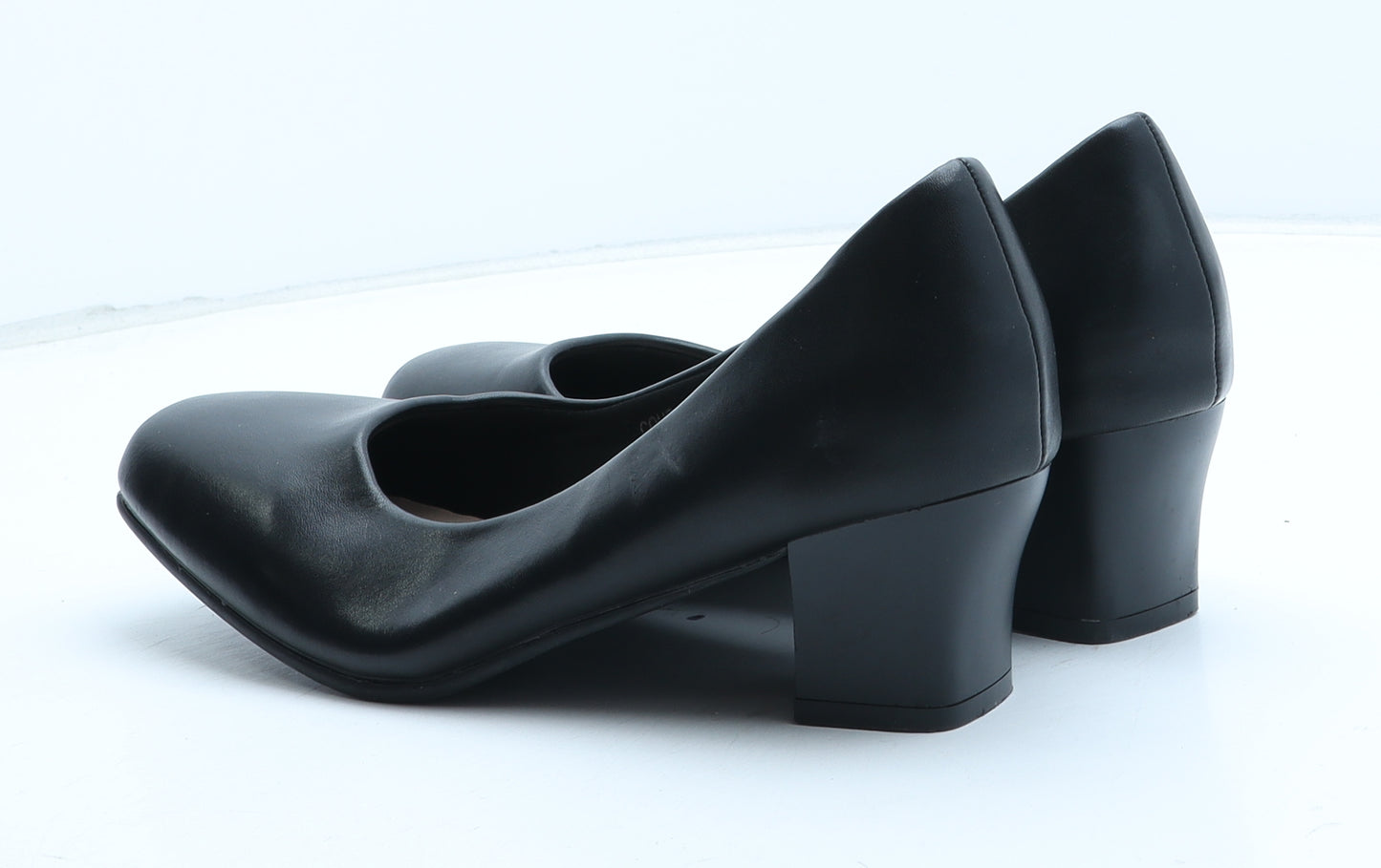 Preworn Womens Black Synthetic Court Heel UK