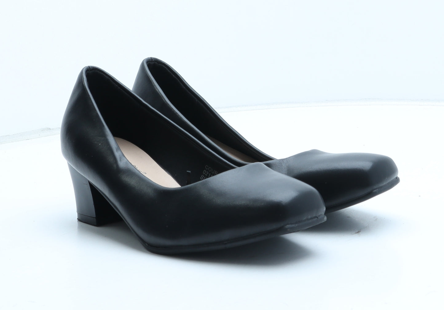 Preworn Womens Black Synthetic Court Heel UK