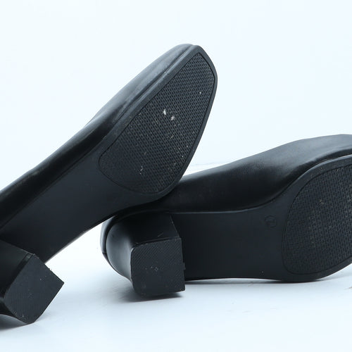 Preworn Womens Black Synthetic Court Heel UK