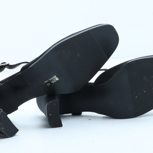 Louis Gianni Womens Black Synthetic Slingback Heel UK