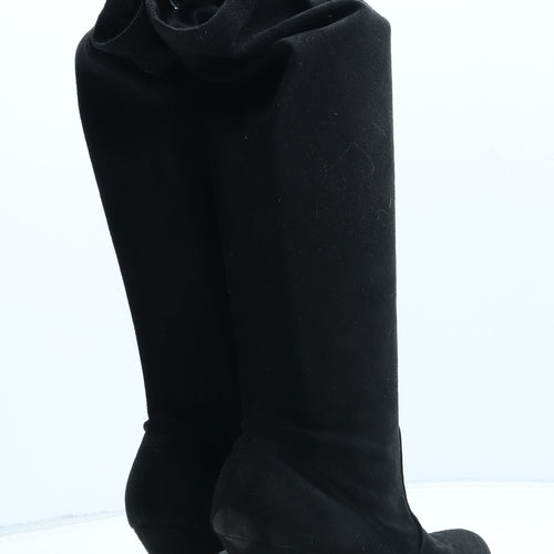 Preworn Womens Black Synthetic Bootie Boot UK