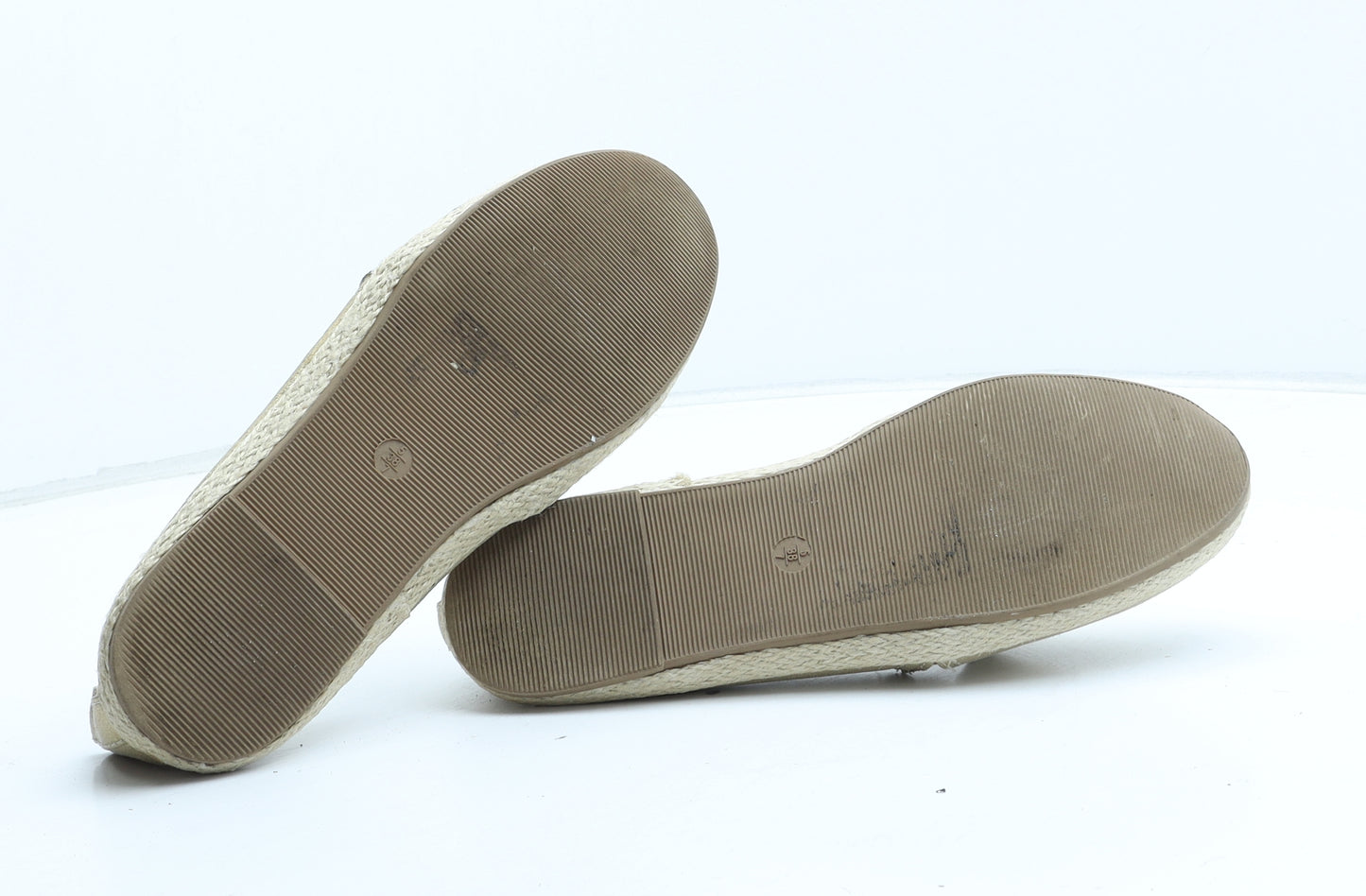 Primark Womens Gold Synthetic Loafer Flat UK
