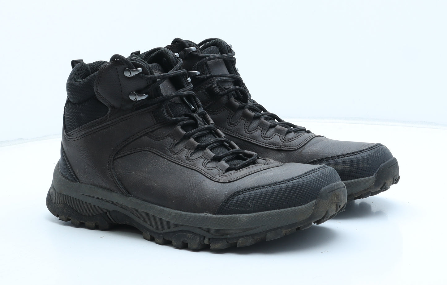 F&F Mens Brown Synthetic Combat Boot UK 10