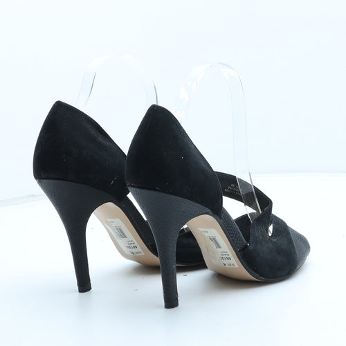 Preworn Womens Black Synthetic D'Orsay Heel UK