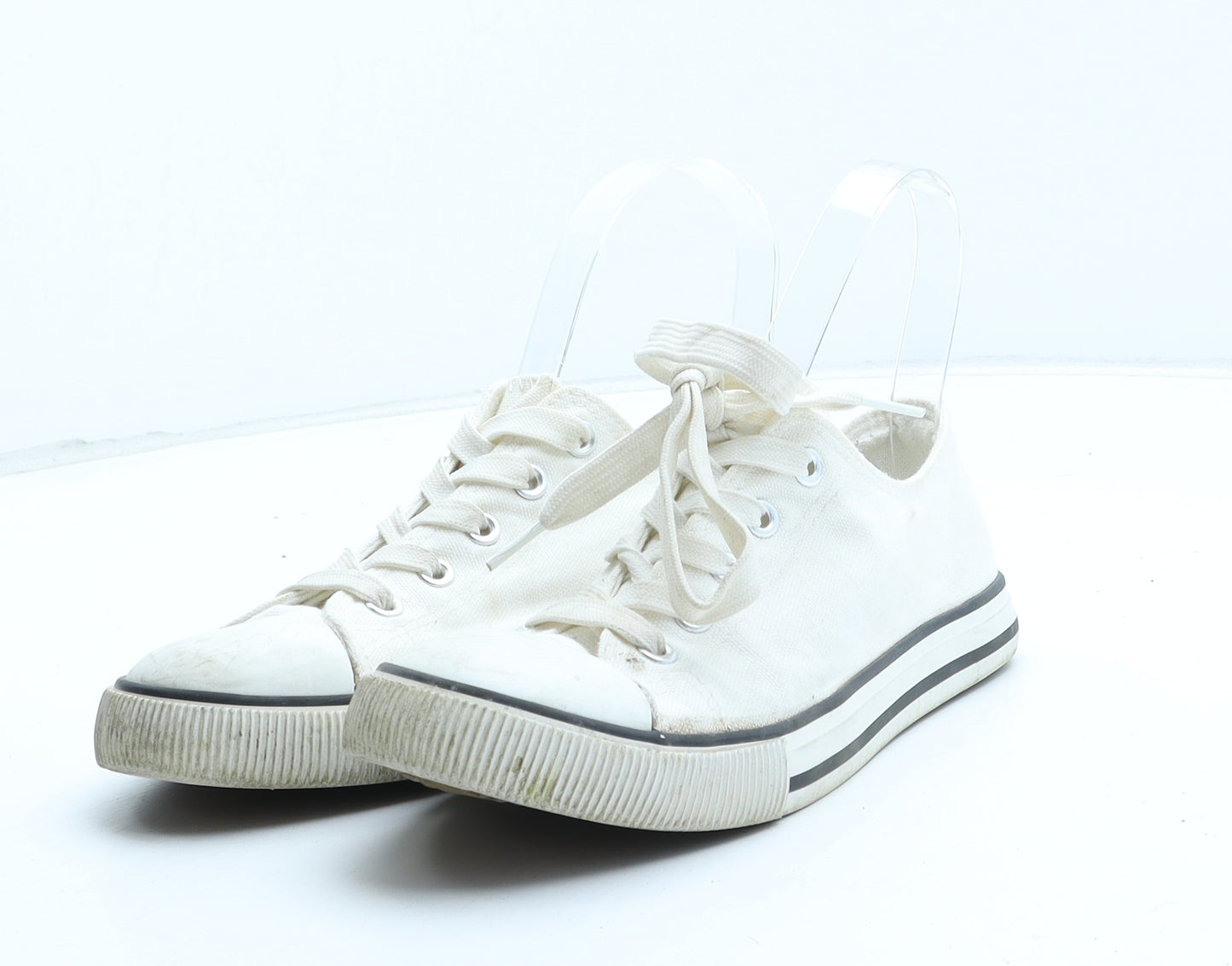 New Look Womens White Synthetic Trainer UK