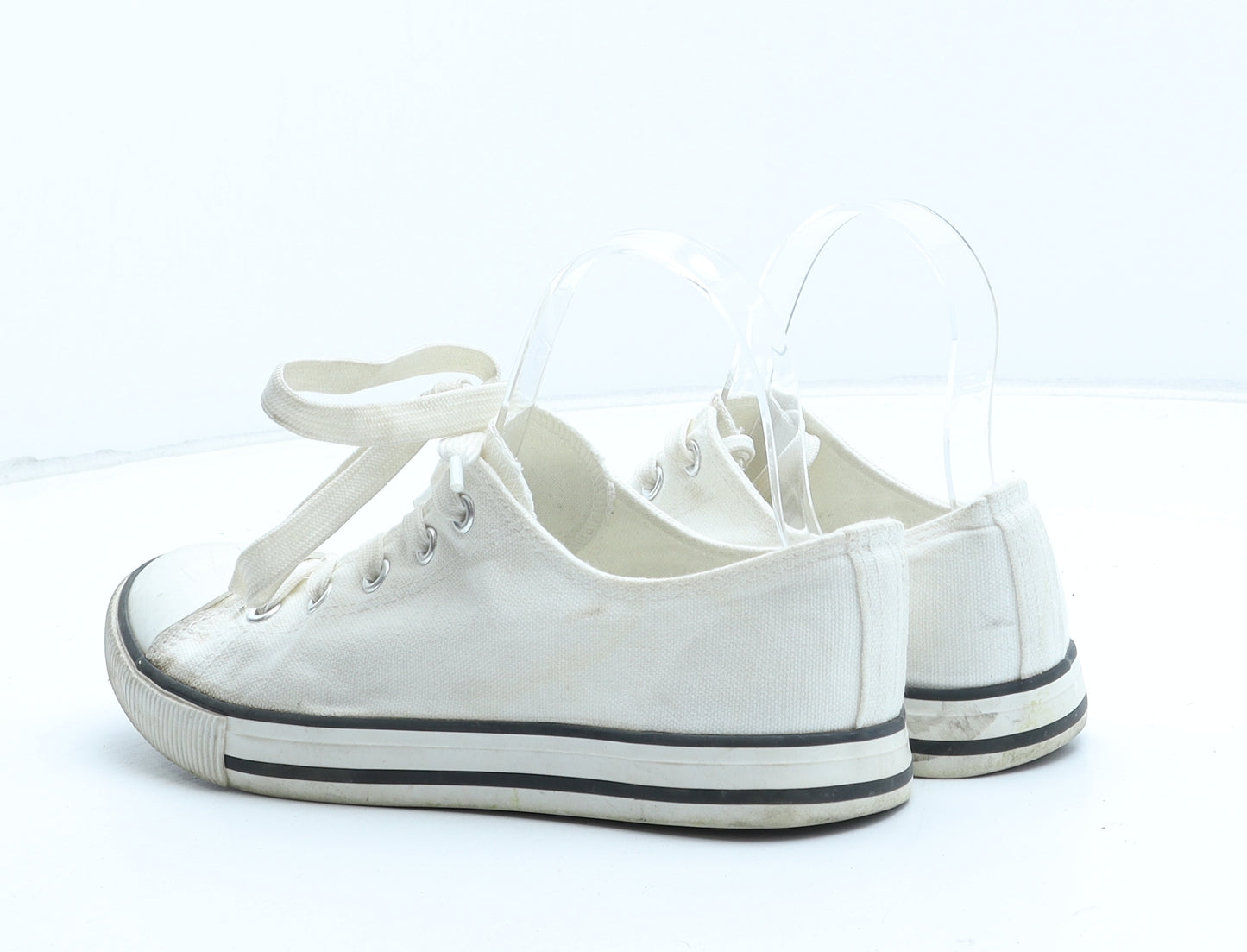 New Look Womens White Synthetic Trainer UK