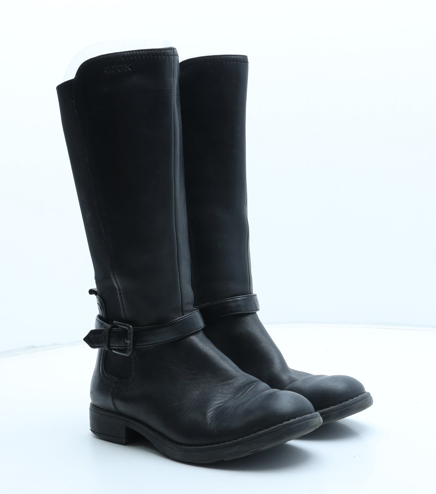 Geox Womens Black Synthetic Bootie Boot UK