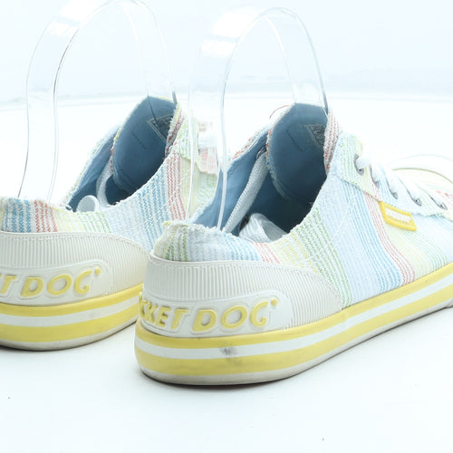 Rocket Dog Womens Multicoloured Striped Polyester Trainer UK