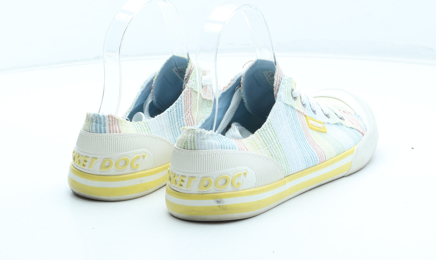 Rocket Dog Womens Multicoloured Striped Polyester Trainer UK